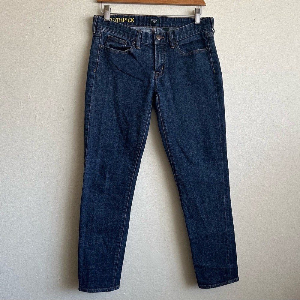 J CREW Toothpick Jeans - Dark Blue Wash - 28